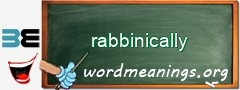 WordMeaning blackboard for rabbinically